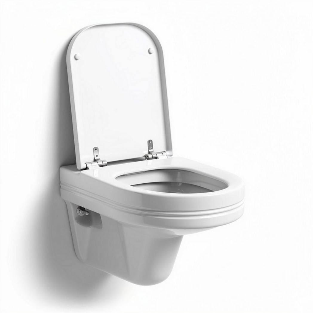 Vaso sanitario sospeso in ceramica bianca dimensioni 40 x 35 x 40cm